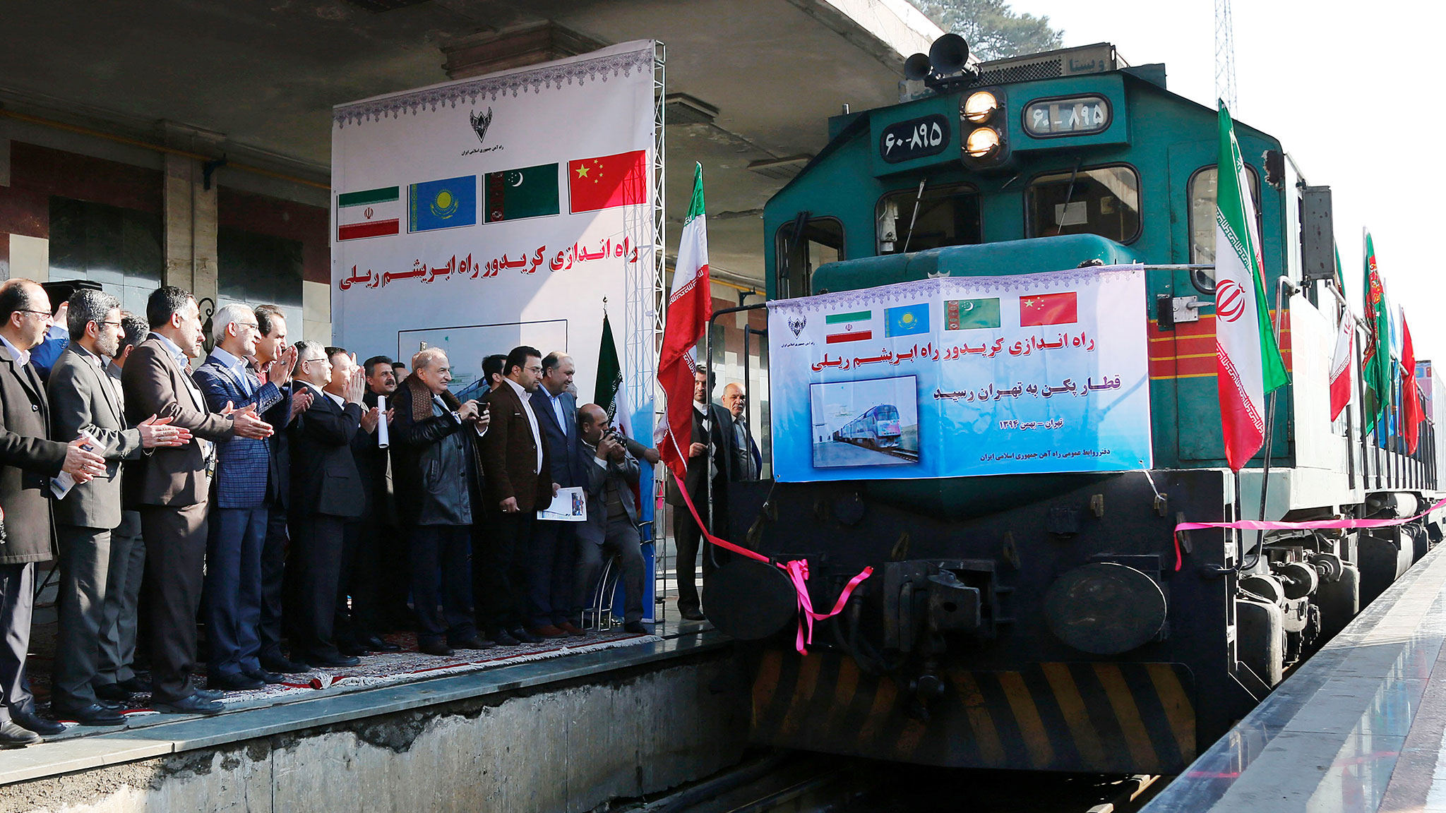 مسیر حمل و نقل ریلی بار از چین به ایران